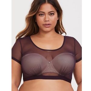 Torrid Mesh T-Shirt Bralette - 2X